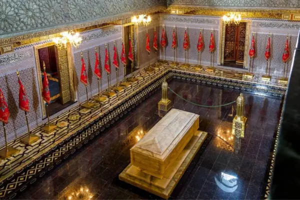 Inside Mausoleum of Mohammed V